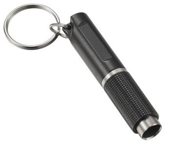 Baton Cigar Punch with Key Ring - Black