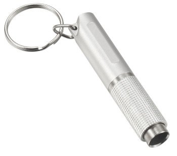 Baton Cigar Punch with Key Ring - Silver