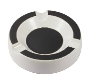 Beatrix Circular Ceramic Cigar Ashtray - White