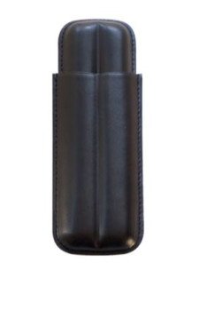 Leather Cigar Case Black