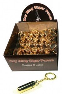 Bullet Cutter Key Chain - Display Box of 24 - (Gold)