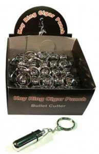 Bullet Cutter Key Chain - Display Box of 24 - (Silver)