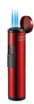 Cobra Triple Flame Cigar Lighter - Red