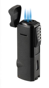Colonel Triple Flame Torch Lighter - Black Crackle
