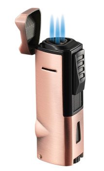 Colonel Triple Flame Torch Lighter - Bronze