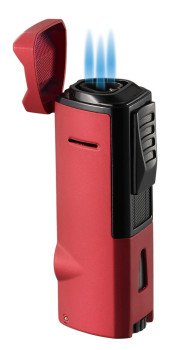 Colonel Triple Flame Torch Lighter - Burgundy