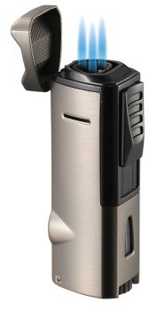 Colonel Triple Flame Torch Lighter - Gunmetal