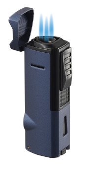 Colonel Triple Flame Torch Lighter - Indigo Blue