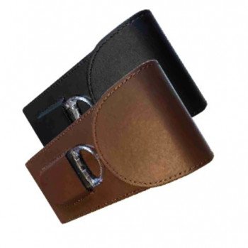 Csonka Black Leather Pocket Cigar Case