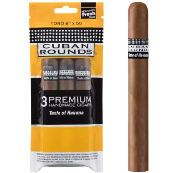 Cuban Rounds Natural Toro Fresh 3 Pack