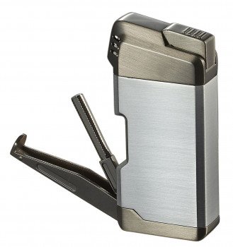 Epirus Soft Flame Pipe Lighter Silver