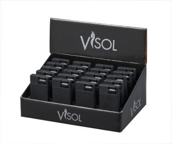 Flatso Black Retail Prepack - 20 Cigar Lighters