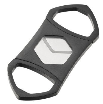 Hex Double Guillotine Cigar Cutter - Black