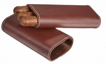 Kenton Brown Leather Cigar Case