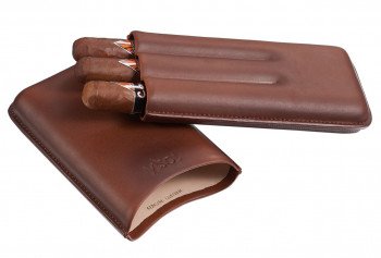 Legend Brown Genuine Leather Cigar Case