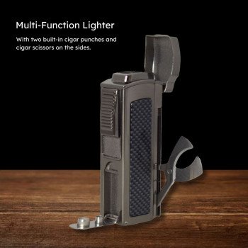 Maui Quad Flame Table Lighter - Gunmetal