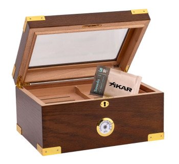 Milano Elegant Glasstop Humidor