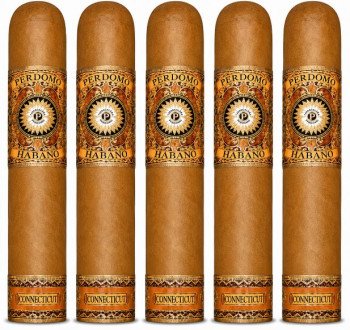Perdomo Habano Bourbon Barrel Aged Connecticut Gordo 5-Pack