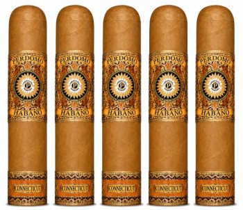 Perdomo Habano Bourbon Barrel Aged Connecticut Robusto 5-Pack