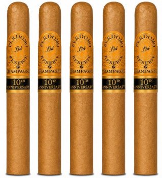 Perdomo Reserve Champagne 10th Anniversary Corona Extra 5-Pack
