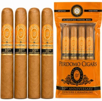 Perdomo Travel Humidor Epicure Champagne