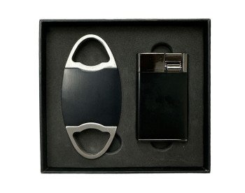 Perfecto Cigar Cutter & Cougar Cigar Lighter Gift Set