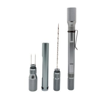 Pokey 2 Cigar Punch, Poker, and Roach Clip - Gunmetal