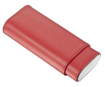 Red Leather Cigar Case
