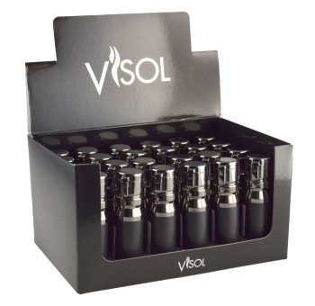 Retail Package - Bulldog Black Matte Quad Flame Lighter 24 count