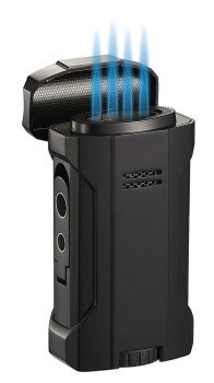 Rhino 2.0 Black Quad Flame Cigar Lighter