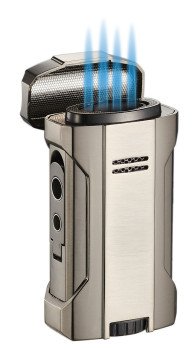 Rhino 2.0 Gunmetal Quad Flame Cigar Lighter