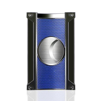 Ridge Cut Blue Cigar Cutter