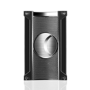 Ridge Cut Gunmetal Cigar Cutter