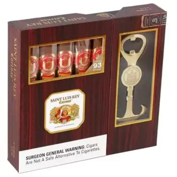 Saint Luis Rey Carenas Sampler Box of 5 Cigars with Bottle Opener