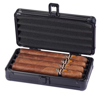 Setke Black Matte Travel Cigar Case