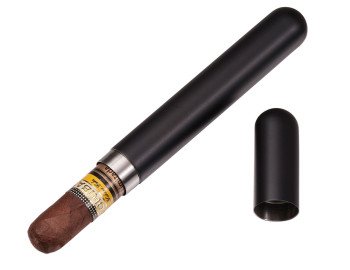 Sigma Matte Black Finish Stainless Steel Cigar Tube
