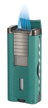 Striker Triple Torch Flame Lighter with Cigar Poker - Green