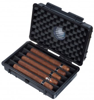 Visol Wendell Hard Plastic Travel Cigar Humidor