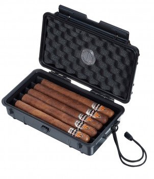 Visol Wyatt Hard Plastic Travel Cigar Humidor