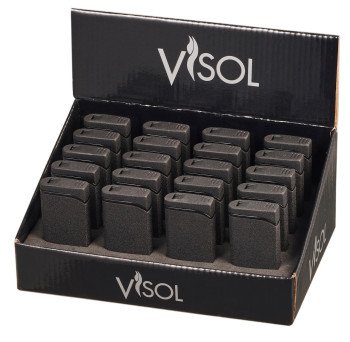 Vista Black Retail Prepack - 20 Cigar Lighters