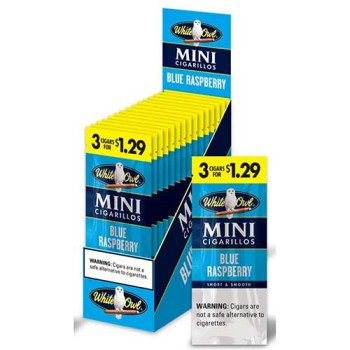 White Owl Mini Cigarillos Blue Raspberry