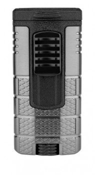 Xikar Tactical Triple Lighter Gun Metal/Black