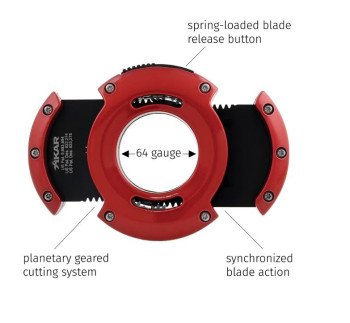 Xikar XO Circle Cutter Chopper Orange
