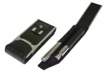 Alton Black Leather Cigar Case, Cigar Cutter and Flask Travel Set