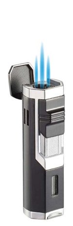Andes Triple Torch Cigar Lighter Silver