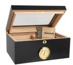 Bally Black Glasstop Humidor