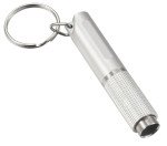 Baton Cigar Punch with Key Ring - Silver