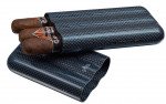 Blue Kevlar & Carbon Fiber Cigar Case 3 Fingers
