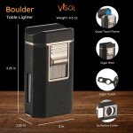 Boulder Quad Torch Flame Lighter - Black