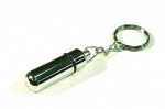 Bullet Key Chain Cutter Silver